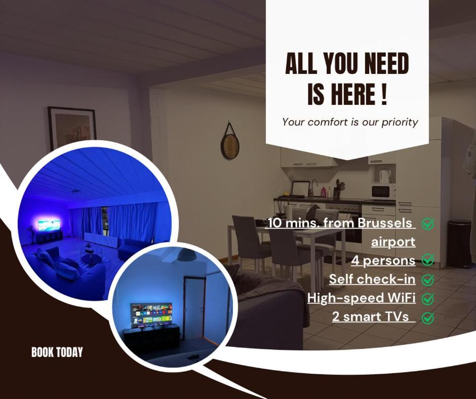 Appartement De Luxe Entierement Renove - Proche Aeroport De Bruxelles, Quartier Chic 외부 사진